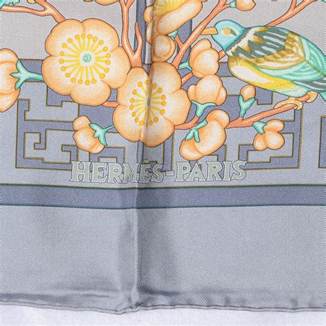 HERMES Silk Turandot Scarf 90 80079 